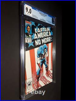 Captain America #332 CGC 9.0 CGC White pages Marvel Comics Steve Rogers resigns