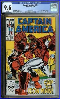 Captain America #341 Cgc 9.6 White Pages // 1st App Battlestar Marvel Comic 1988