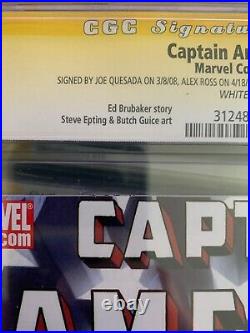 Captain America #34 Alex Ross Variant CGC 9.6 4x SS QUESADA ROSS BRUBAKER EPTING