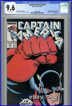 Captain America #354 (1989) Marvel CGC 9.6 White 1st Appearance of U. S. Agent