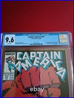 Captain America #354 CGC 9.6 1st appearance U. S Agent Falcon & winter soldier