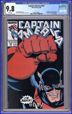 Captain America #354 Marvel 1989 CGC 9.8 NM/MT 1st John Walker as U. S. Agent MCU