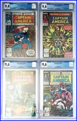 Captain America 358-361 CGC 9.6 WP First App #360 Crossbones Marvel Comics 1989