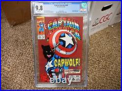 Captain America 405 cgc 9.8 Marvel 1992 1st appearance of CapWolf Wolf Man WP NM