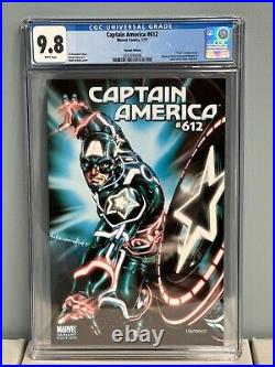 Captain America #612 Marvel 2011 Tron Variant 115 Mark Brooks CGC 9.8