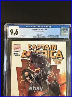 Captain America #6 CGC 9.6 Full App of Winter Soldier Variant Marvel White 2005