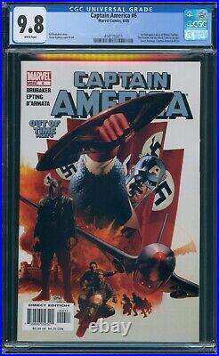Captain America #6 CGC 9.8 WP 1st Full Appearance of Winter Soldier Marvel 2005