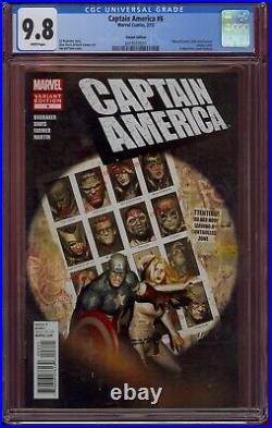 Captain America #6 Cgc 9.8 150 Variant (2012) X-men #141 Swipe Comic Kings