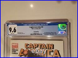 Captain America 6 variant CGC 9.6 Marvel Comics 2005 1st Winter Soldier & cover