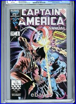Captain America Annual #8 CGC 9.8 White Pages Classic Wolverine Cover