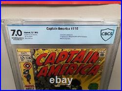 Captain America CBCS 7.0 1969 silver age Hulk Marvel first Madame Hydra Steranko
