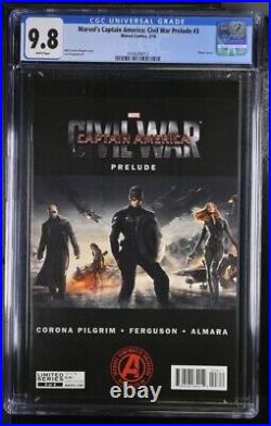 Captain America Civil War Prelude #3 Chris Evans Scarlet Johansson CGC 9.8 Photo