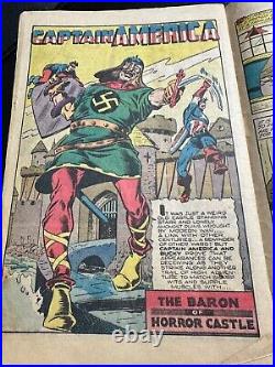 Captain America Comics #42 (1941) Timely Comics Coverless Read Marvel WOW