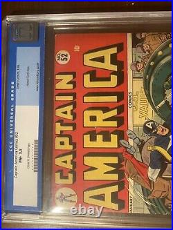 Captain America Comics #52 1/46 CGC 5.5 C/OW SCHOMBURG COVER -Nice