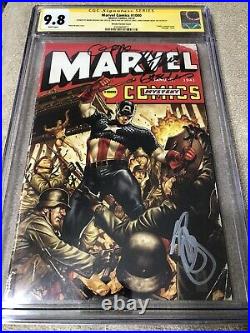 Captain America Marvel Comics 1000 CGC 9.8 4XSS Brooks WW II Vintage Variant