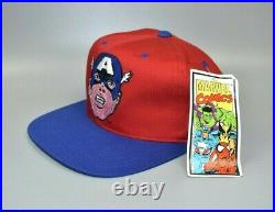 Captain America Marvel Comics American Needle Vintage 90s Snapback Cap Hat NWT