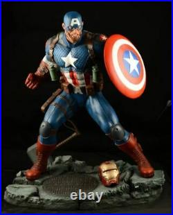 Captain America Statue Sculpture Art Salt Pepper Nt XM Sideshow Prime 1 Marvel