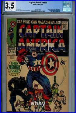 Captain America Vol 1 #100 Marvel CGC 3.5 VG- (1968)