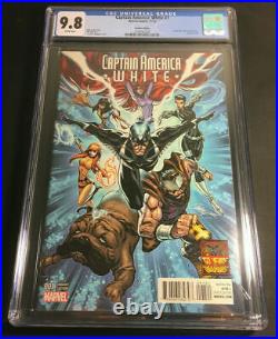 Captain America White 1 Cgc 9.8 Variant 150 Campbell Ms Marvel Medusa Avengers