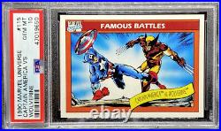 Captain America vs Wolverine 1990 Marvel Universe #115 GEM MINT PSA 10 POP 20