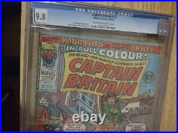 Captain Britain #10 Cgc 9.8 Mint 1976 1st Betsy Braddock Psylocke Cover Owtw