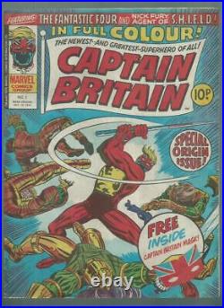 Captain Britain #11976 Marvelorigin/1st Appearancemask Includedfn/vg