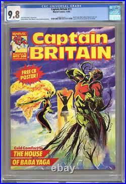 Captain Britain #11 Cgc 9.8 Only 2 1st Baby Yaga Marvel Betsy Braddock Psylocke
