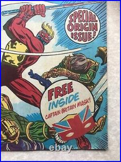 Captain Britain 1 (1976) 1st Appearance & Origin, Uk Marvel Comics Weekly