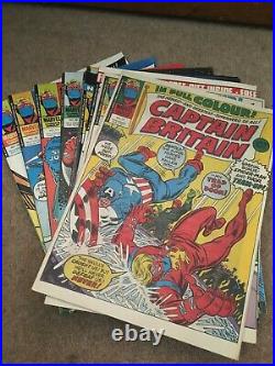 Captain Britain #1-39 Marvel Uk & 2nd Copy Of #1 Great Condition