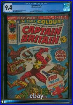 Captain Britain #1? CGC 9.4? 1st Appearance! Rare KEY Marvel Comic 1976