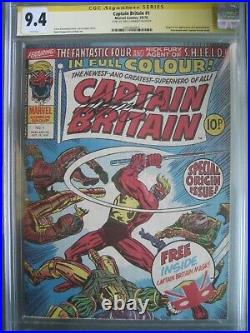 Captain Britain #1 CGC 9.4 SS Signed Chris Claremont Origin & 1st appearance