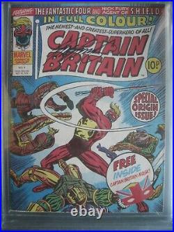 Captain Britain #1 CGC 9.4 SS Signed Chris Claremont Origin & 1st appearance