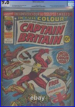 Captain Britain #1 CGC 9.6 1976 Marvel Comics Origin & 1st App Mask Included -1
