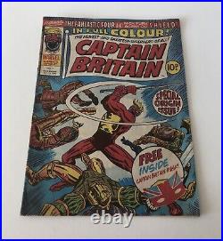 Captain Britain #1 (October 1976) Origin and First App of Captain Britain