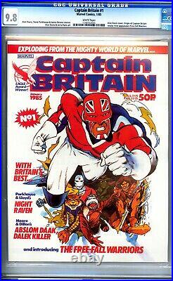 Captain Britain #1 UK Magazine (1985) CGC 9.8 White Pages 1st Free-Fall Warriors