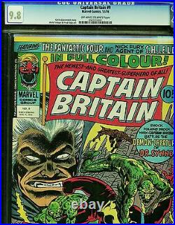 Captain Britain #9 Cgc 9.8 Highest 1976 1st Full Betsy Braddock Later Psylocke