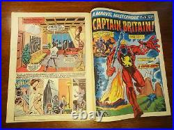 Captain Britain Prog No 1 with Free Gift Oct 13 1976 Marvel Vintage UK Comic