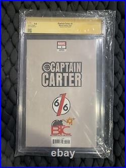 Captain Carter #1 David Nakayama Virgin Variant CGC SS 9.8 Signed David Nakayama