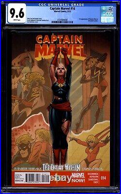 Captain Marvel # 14 09/2013 CGC 9.6 NM+ 1st Appearance of Kamala Khan Ms Marvel