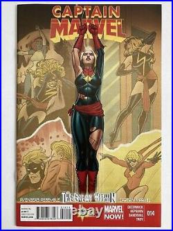 Captain Marvel 14 2013 1st Kamala Khan Ms Marvel Mcu Disney Vf/nm Original Owner