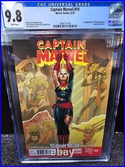 Captain Marvel #14 (2013) CGC 9.8 1st Appearance of Kamala Khan FREE SHIPPING