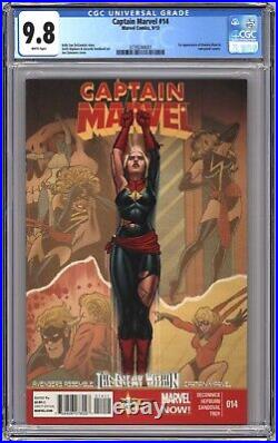 Captain Marvel #14 CGC 9.8 1st App Kamala Khan cameo Ms. Marvel Disney+ NM / M