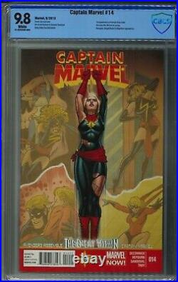 Captain Marvel #14 Cbcs 9.8! 1st Appearance Kamala Khan (ms. Marvel)! Disney+