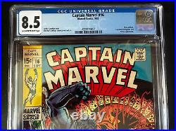 Captain Marvel #16 CGC 8.5 New Uniform Ronan Appearance Archie Goodwin Don Heck