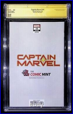 Captain Marvel #16 Peach Momoko Virgin Variant CGC 9.8 Signed