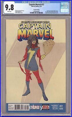 Captain Marvel #17C Alphona Variant 2nd Printing CGC 9.8 2014 2008469006