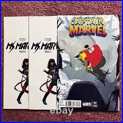 Captain Marvel #17 (2014) 120 Campion Variant NM 1st Kamala Khan & Ms. 12 Set