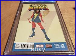 Captain Marvel #17 2nd Print CGC 9.0 1st Costumed Kamala Khan Ms Marvel 2014