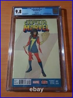 Captain Marvel #17 2nd Print Variant 1st Kamala Khan Low Print Run CGC 9.8