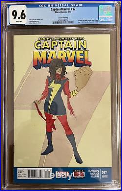 Captain Marvel #17 2nd Print Variant Cgc Graded 9.6 1st App Kamala Khan 2014